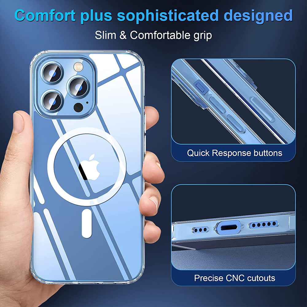Magsafe Compatible Clear case for iPhone 13 Pro Max Screenhug