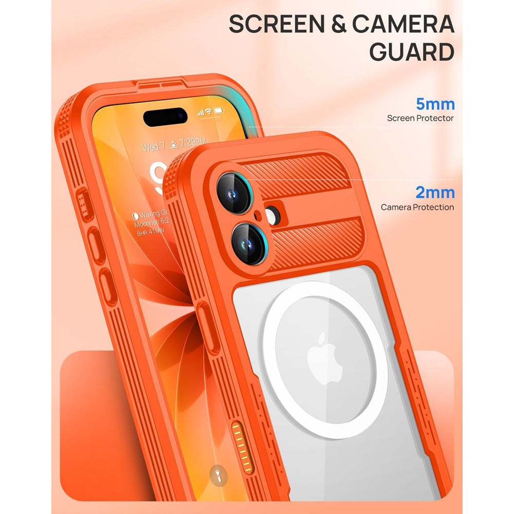 Redpepper Neon Waterproof Magsafe Compatible Case for iPhone 17