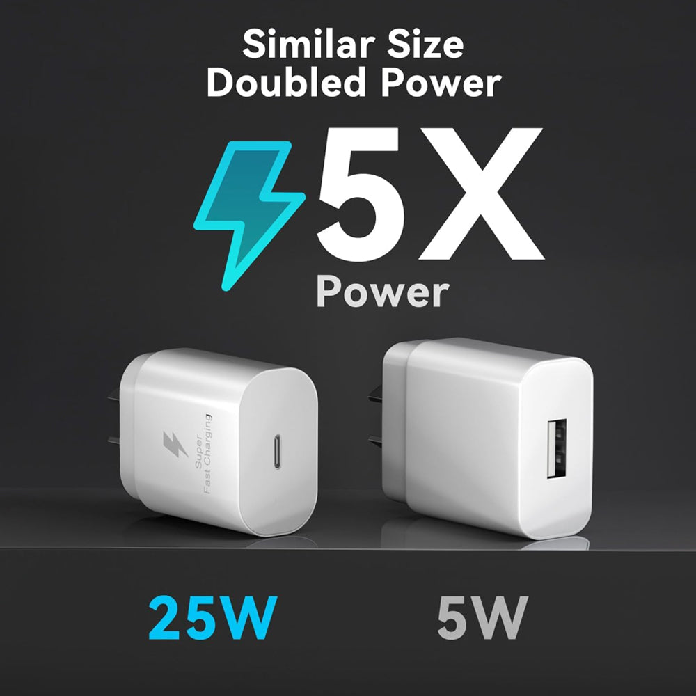 iPhone 14 25W Fast Wall Charger with Lightning cable