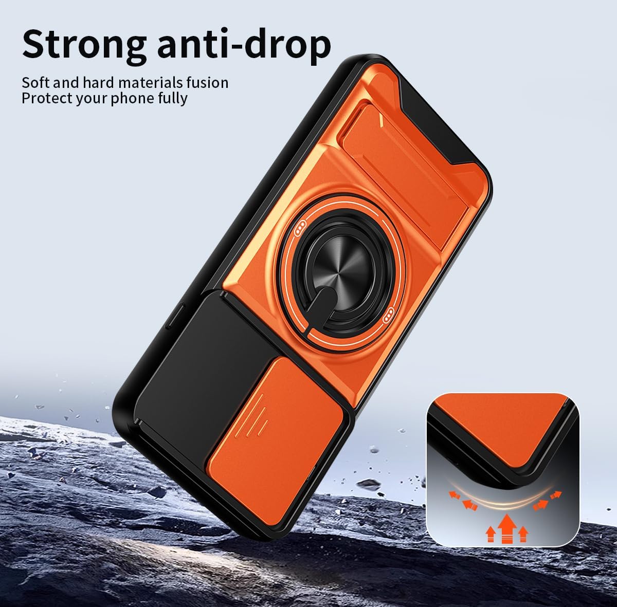 Magsafe Compatible Tough Ring Stand Case for Oppo Reno 16 F