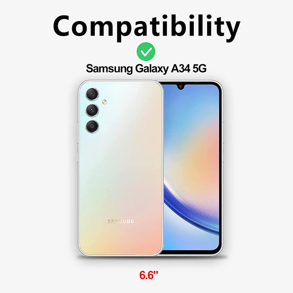 Clear Gel Case for Samsung Galaxy A34 5G