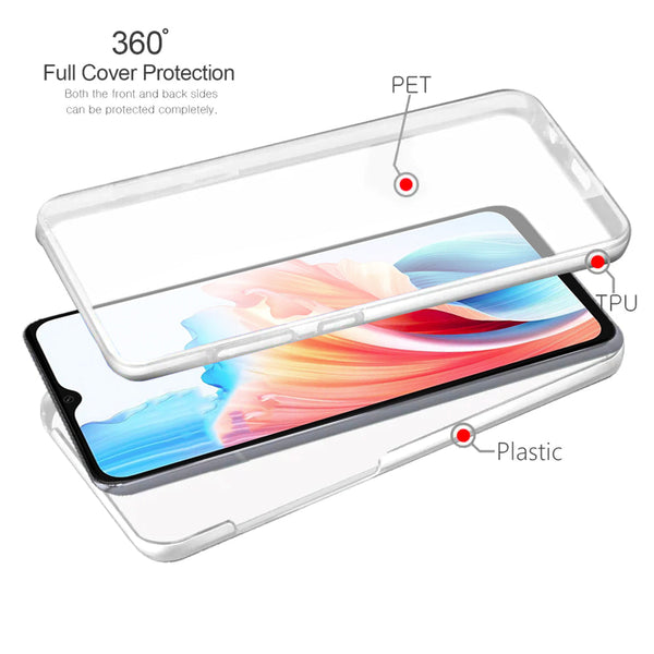 360 Clear Thin Case for OPPO A38
