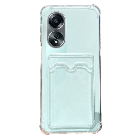 Clear Card Wallet Case for OPPO A58