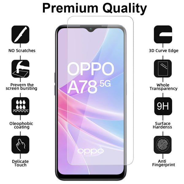 Glass Screen Protector for OPPO A78 5G