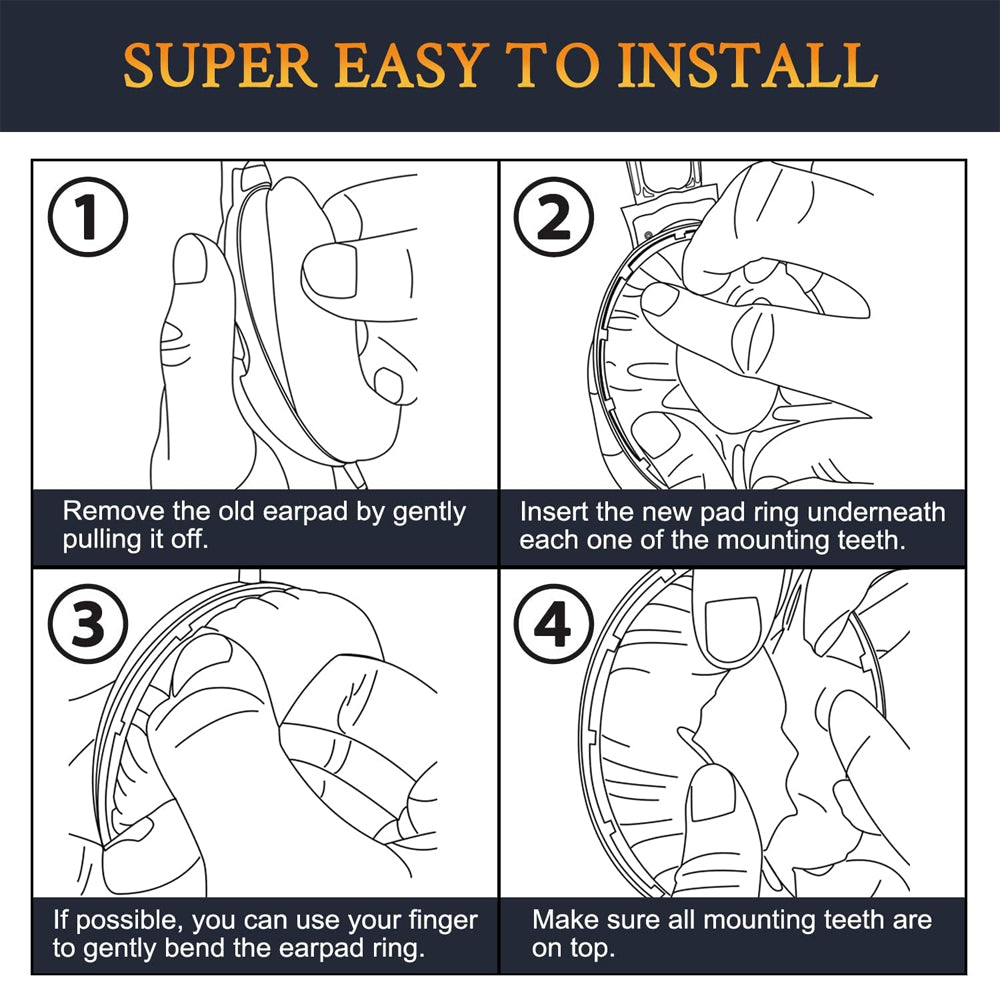 Replacement Ear Pads for Sennheiser HD200 Pro