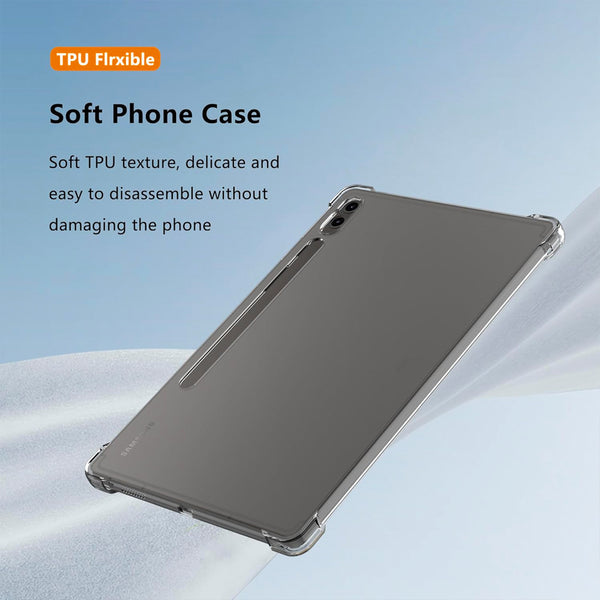 Clear Bumper Case for Samsung Galaxy Tab S9 FE Plus
