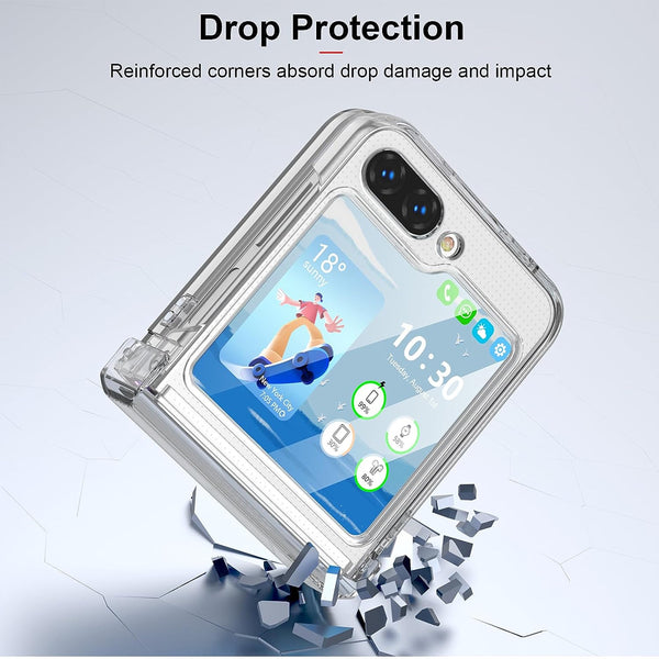 Clear Hinge Protection Case for Samsung Galaxy Z Flip 5