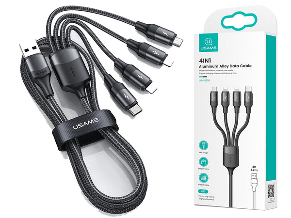 4 in 1 Usams cable - Black