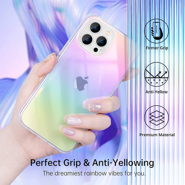Iridescent Hard TPU Case for iPhone 14 Pro