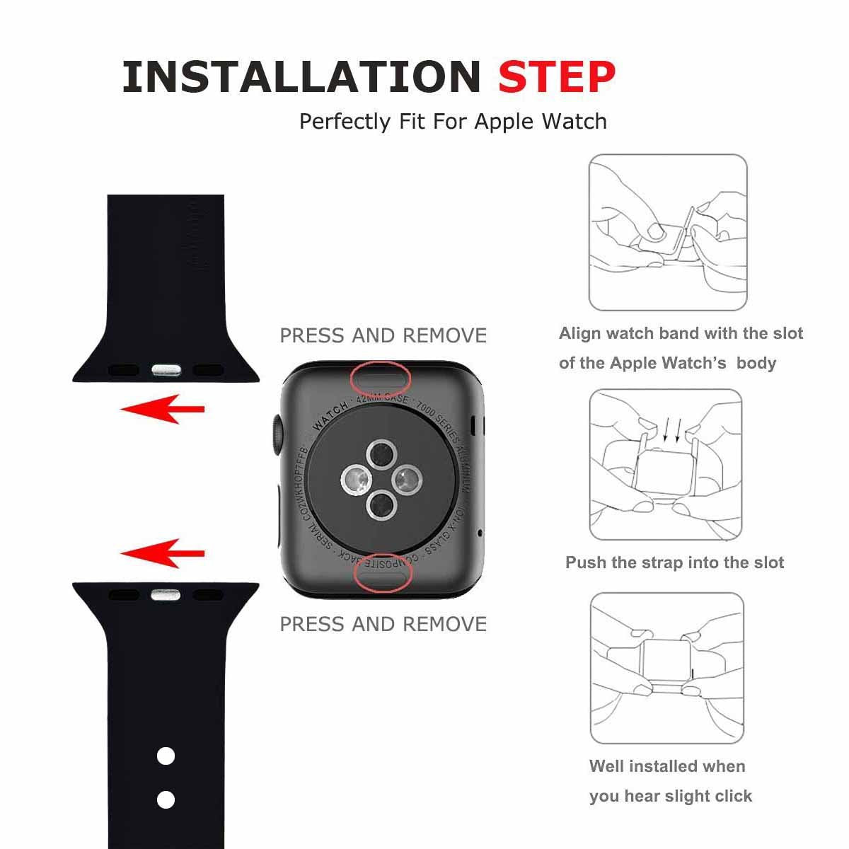 Rubber Strap for Apple Watch