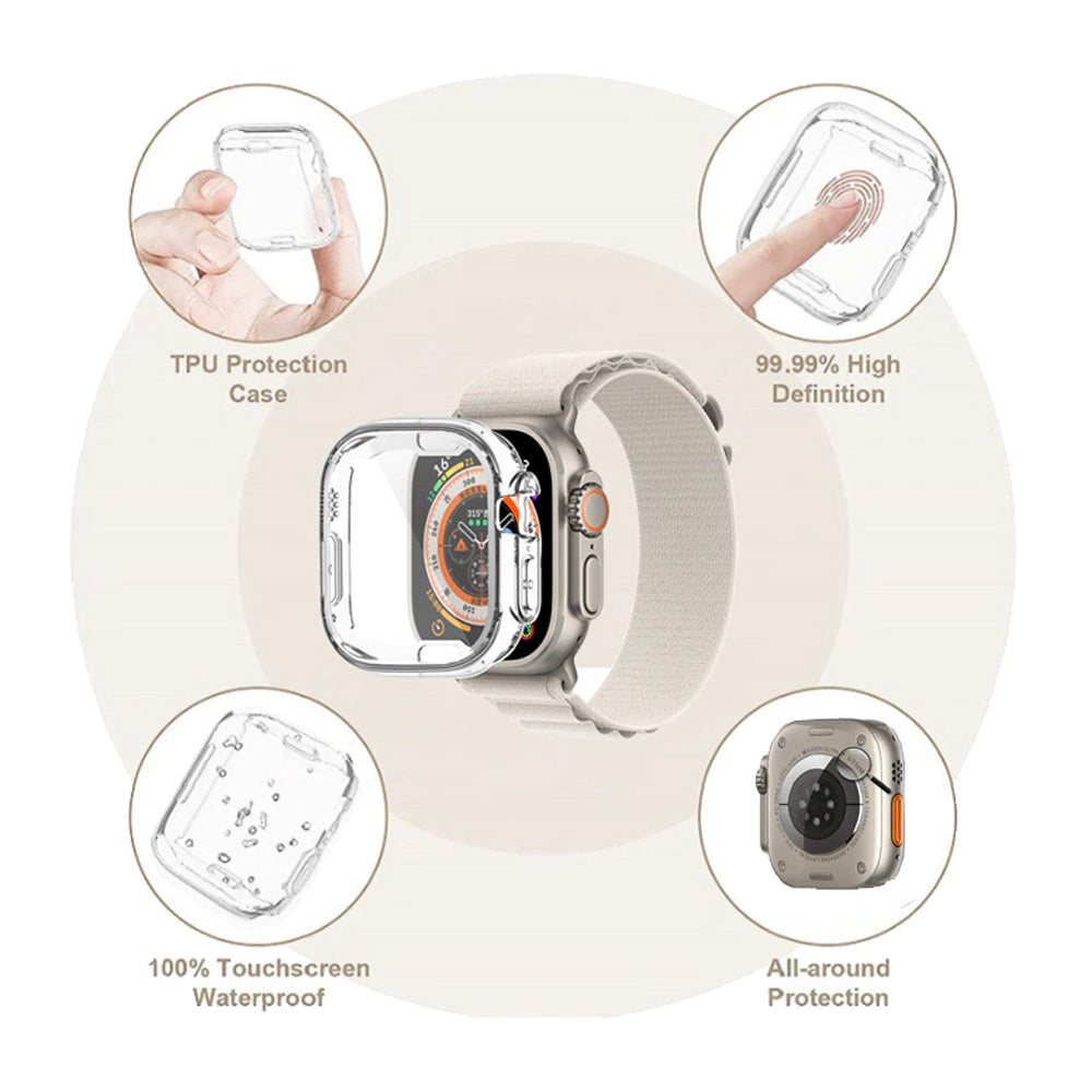 TPU Case Screen Protector for Apple Watch Ultra 49mm