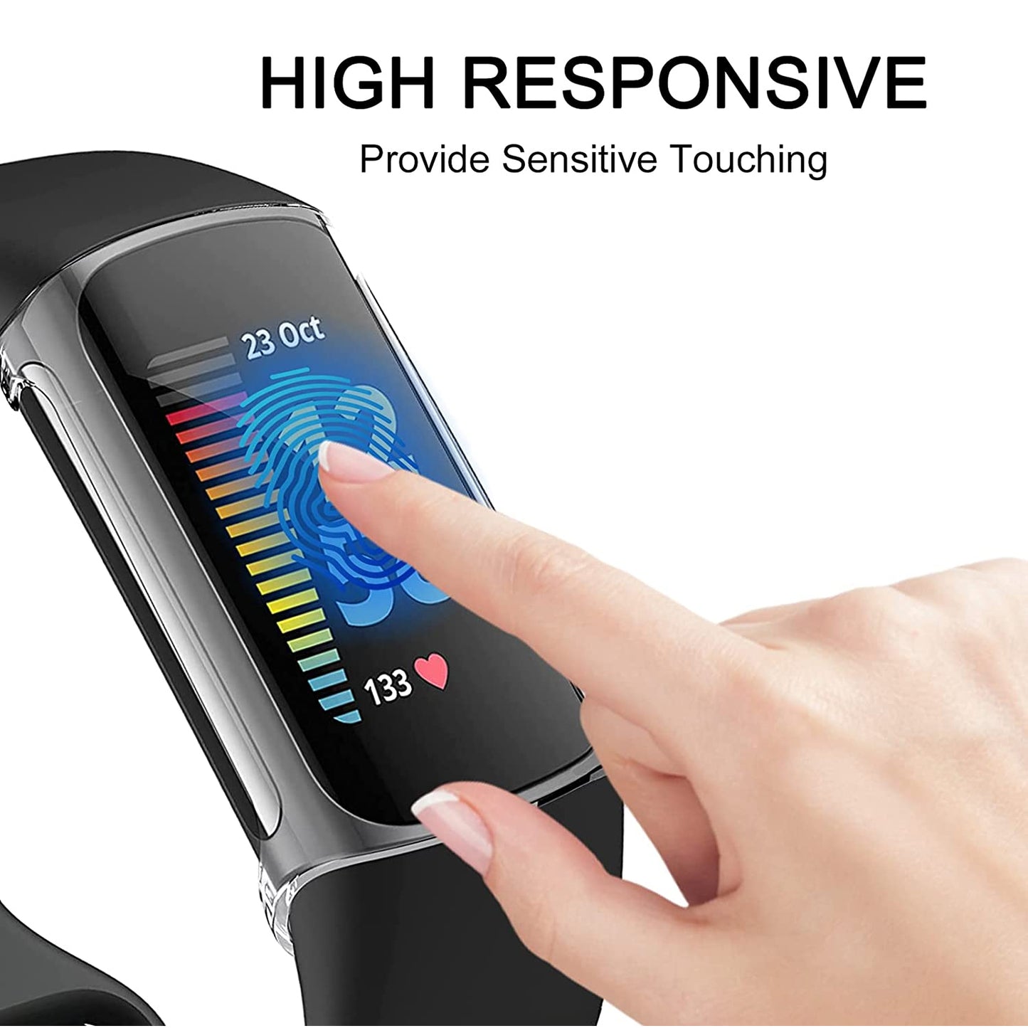 TPU Screen Protector for Fitbit Charge 3 / 4 - Clear