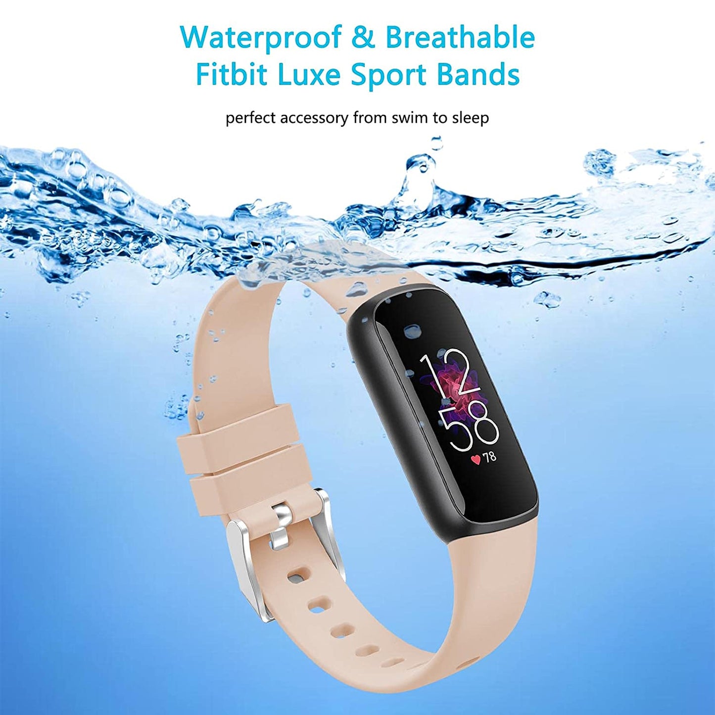 Rubber Strap for Fitbit Luxe