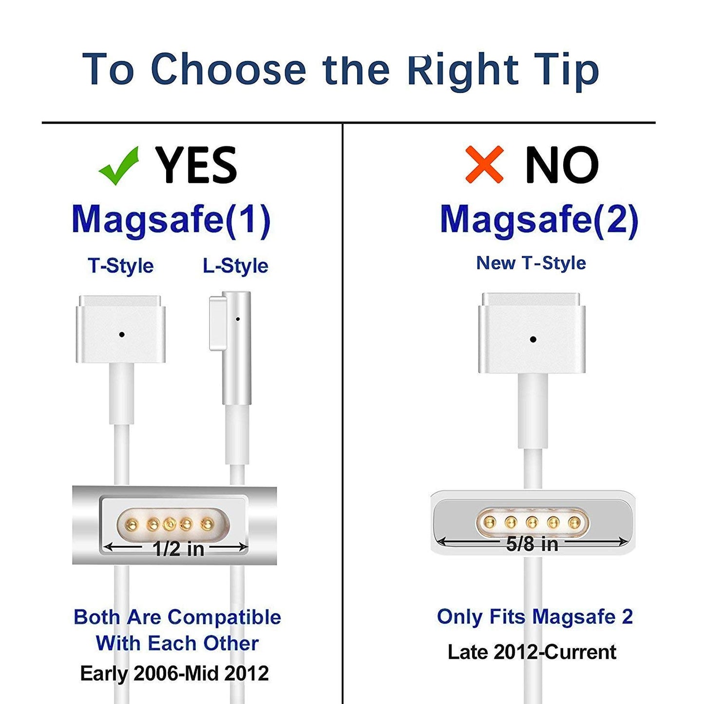 60W Replacement Charger for Macbook Pro 13" Magsafe A1278/A1342