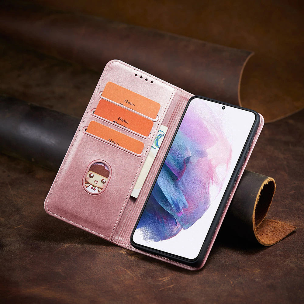 Vintage Book Wallet Case for Samsung Galaxy S21