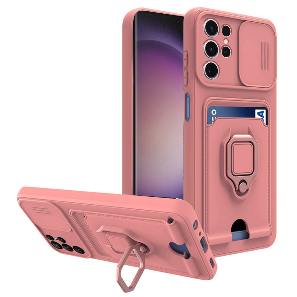 Push Magnetic Card Case for Samsung Galaxy S23 Ultra