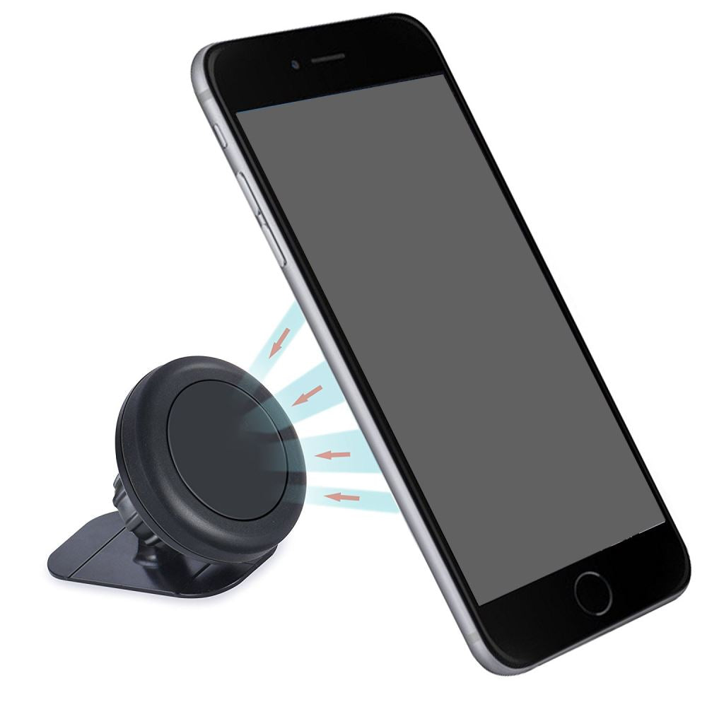 Magnet dash mini car phone holder - Black