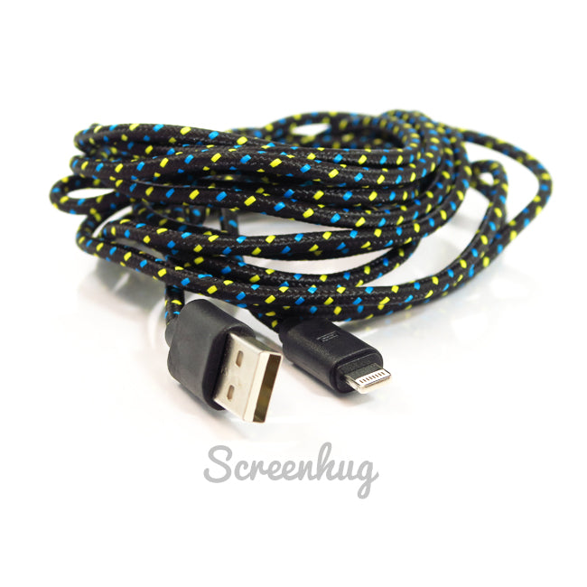 Nylon Lightning USB cable - 3 Metre wholesale