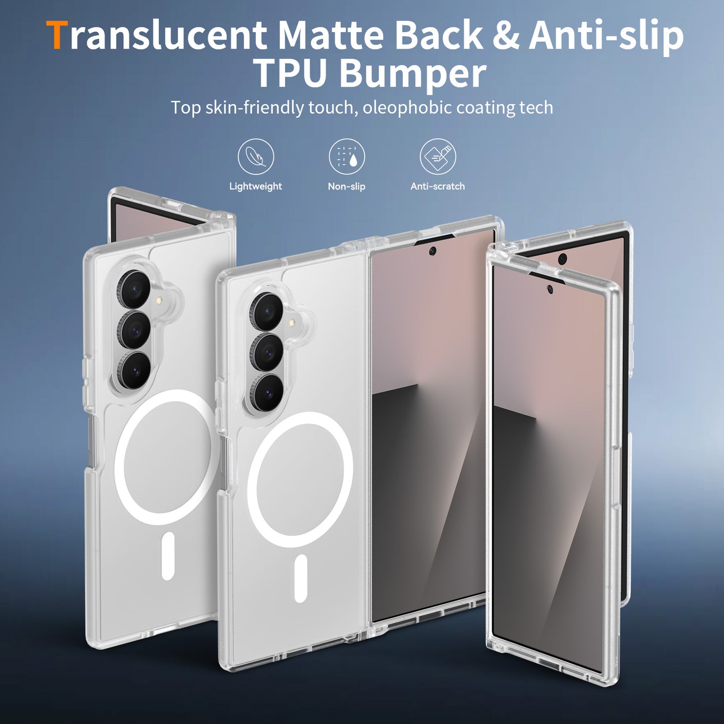 Magsafe Compatible Matte Case for Samsung Galaxy Z Fold 8 Ultra