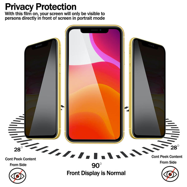 Privacy Glass Screen Protector for iPhone 12 Pro