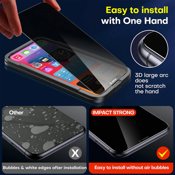 Privacy Glass Screen Protector for iPhone 12 Pro