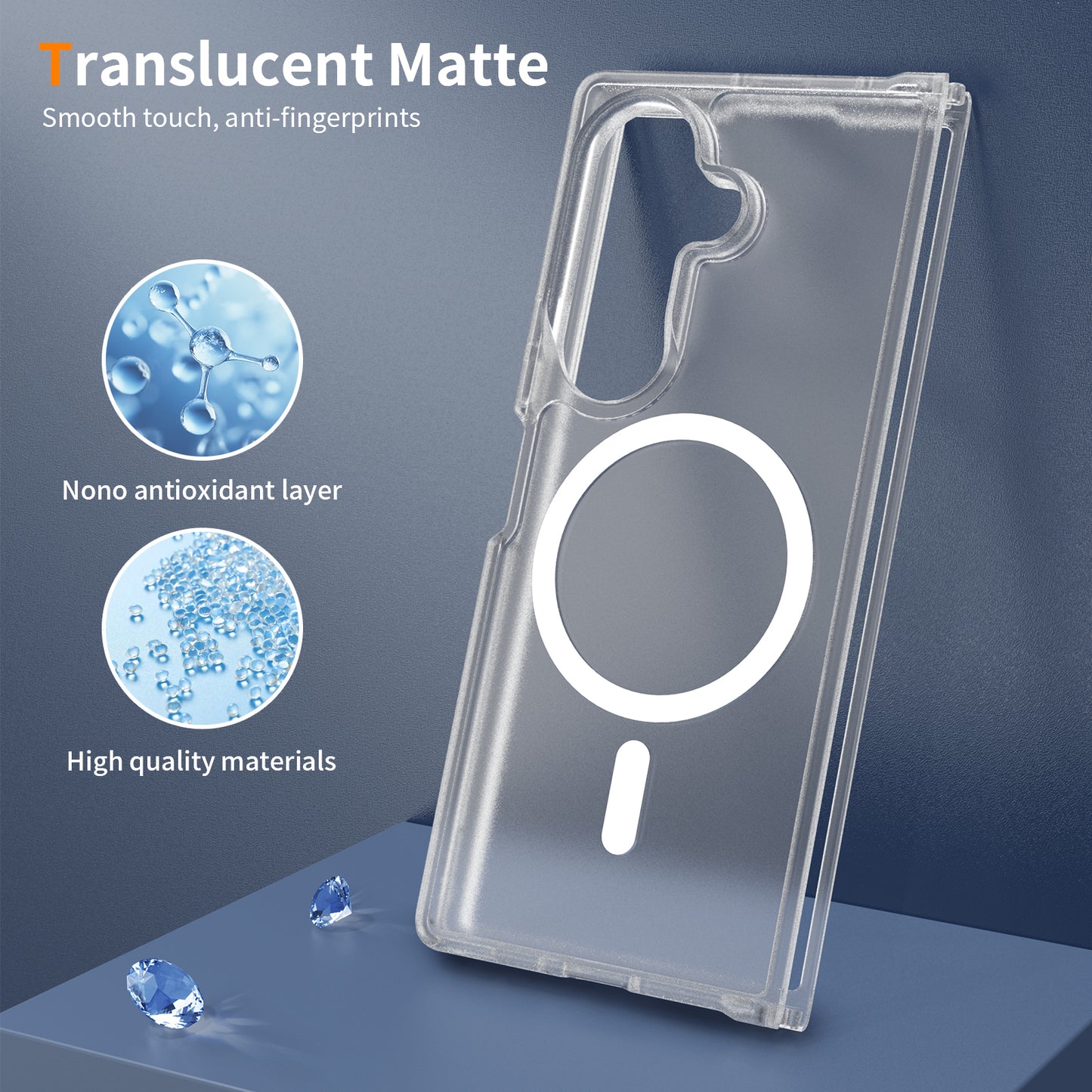 Magsafe Compatible Matte Case for Samsung Galaxy Z Fold 8 Ultra