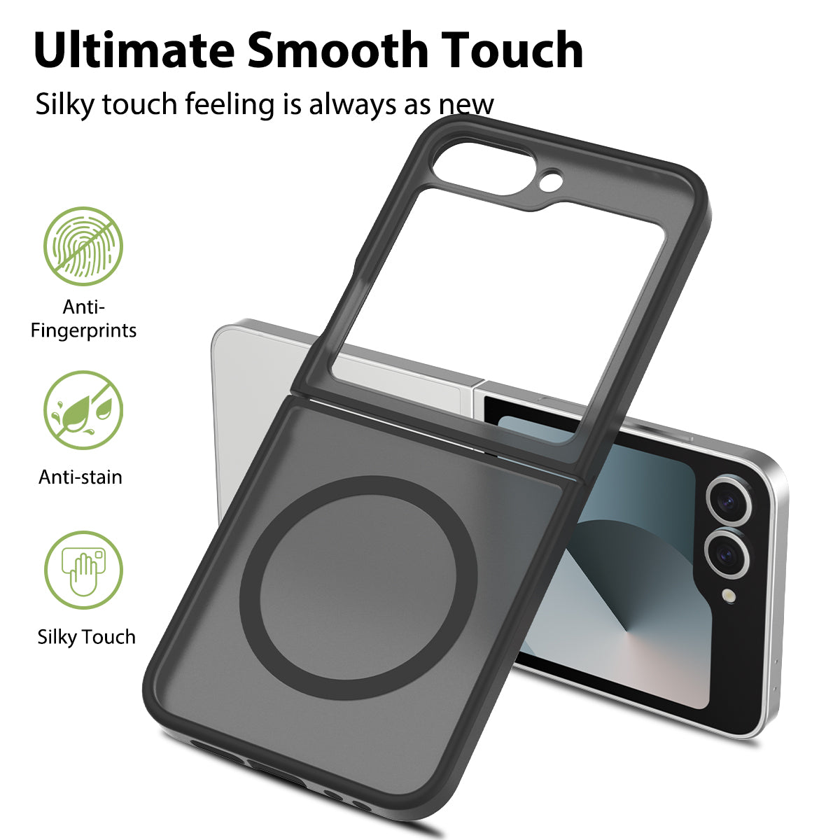 Magsafe Compatible Matte Case for Samsung Galaxy Z Flip 6