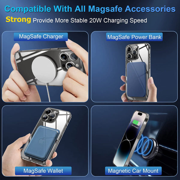 Magsafe Compatible Clear case for iPhone 15 Pro