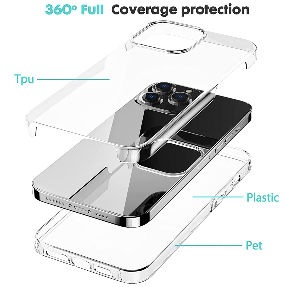 iPhone 15 case 360 clear cover