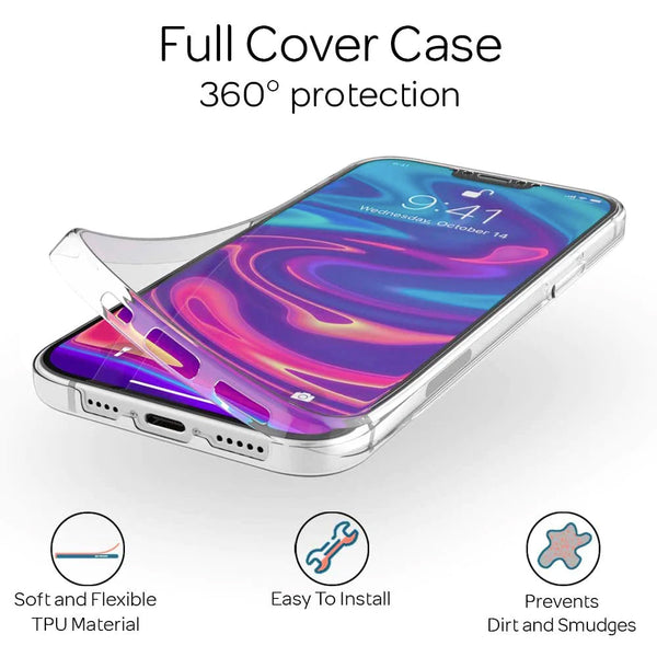 360 Clear Thin Case for iPhone 15 Pro
