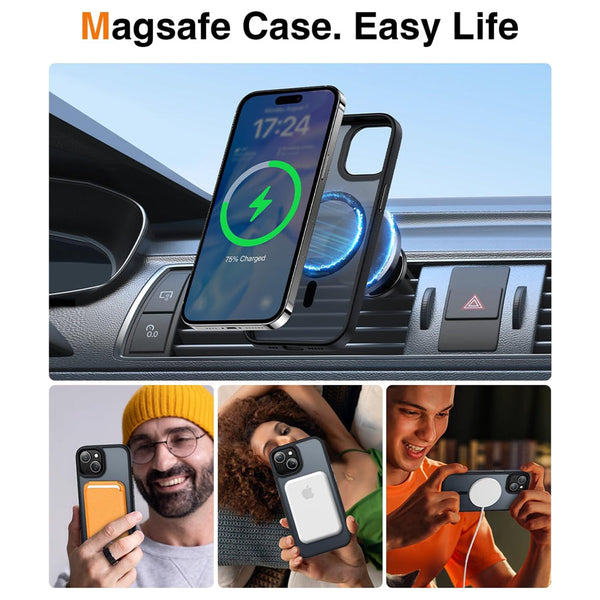 Magsafe Compatible Matte Case for iPhone 15 Pro