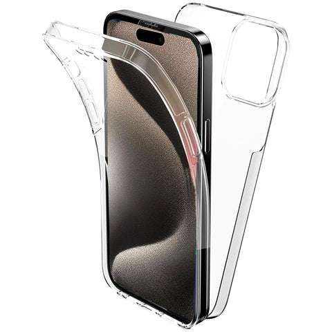 360 Clear Thin Case for iPhone 15 Pro
