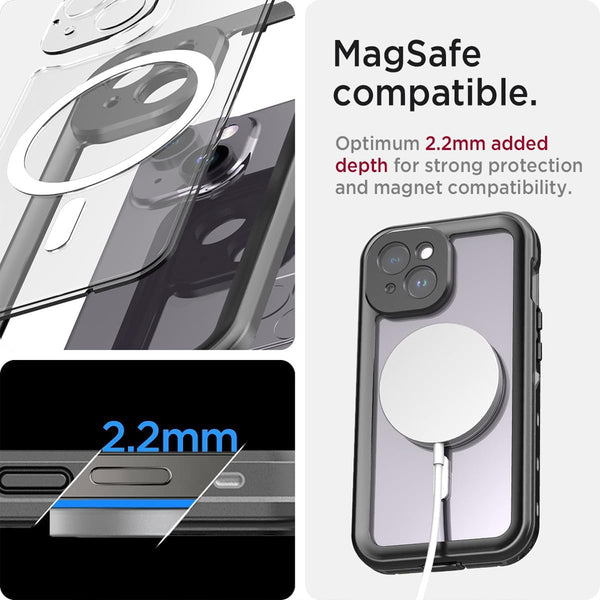 Redpepper Waterproof Magsafe Case for iPhone 15