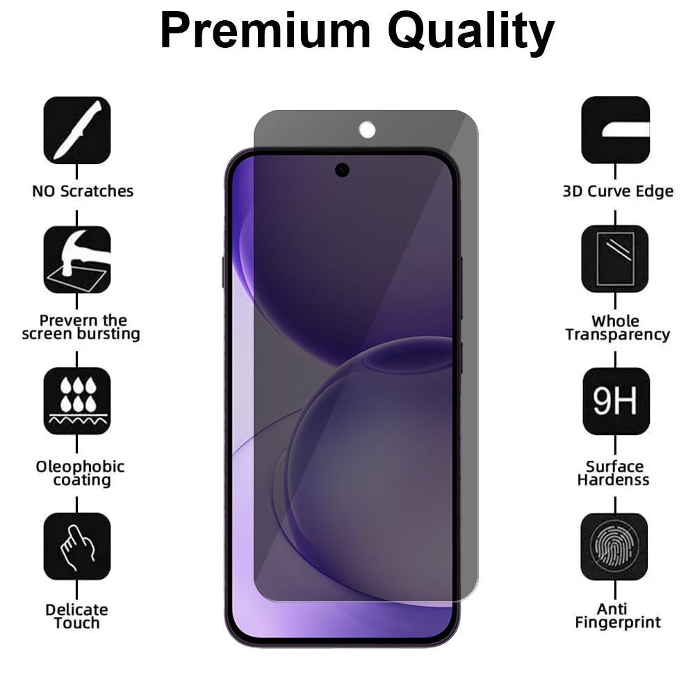 Privacy Glass Screen Protector for Oppo Reno16 F 5G