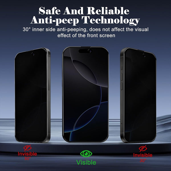 Privacy Glass Screen Protector for iPhone 16 Pro Max