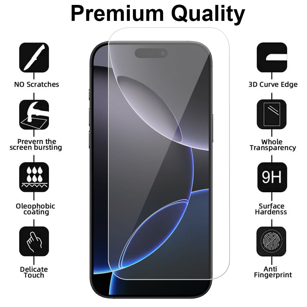 iPhone 16 Pro Max Tempered Glass Screen Protector – Screenhug