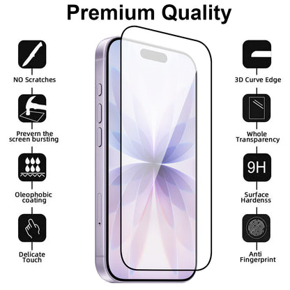 Full Cover Glass Screen Protector for iPhone 17