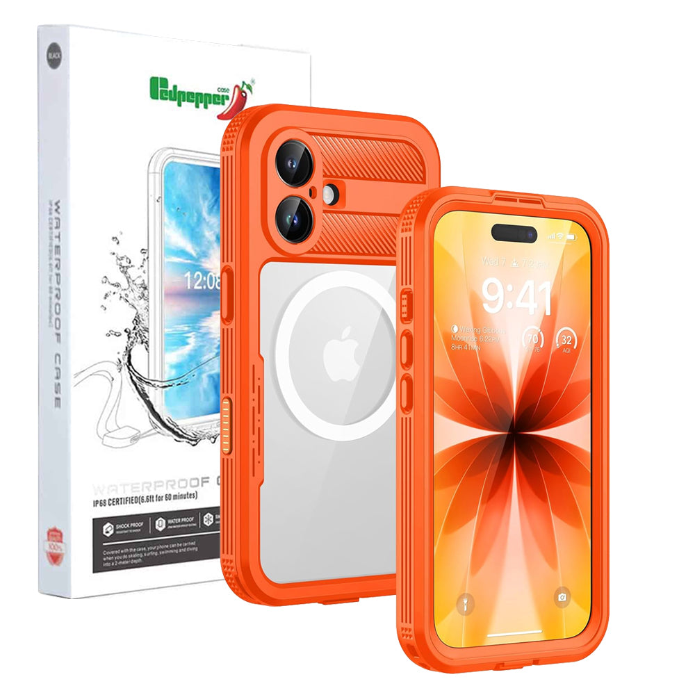 Redpepper Neon Waterproof Magsafe Compatible Case for iPhone 17