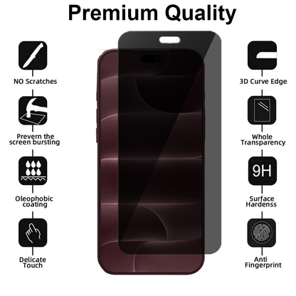 Privacy Glass Screen Protector for iPhone 18 Pro