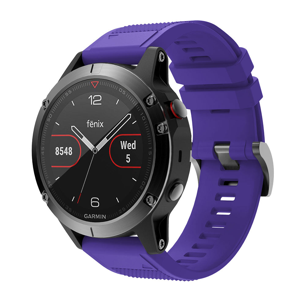QuickFit 22mm Rubber Strap for Garmin Fenix 8 / E (47mm)