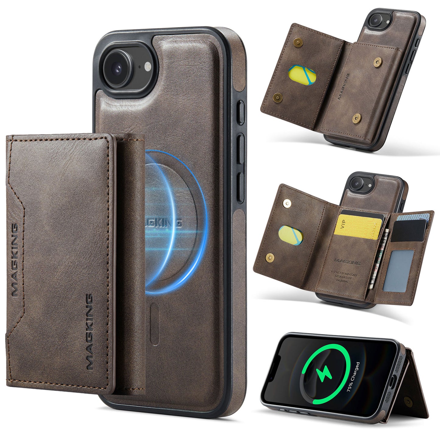 Magsafe compatible Wallet Case for iPhone 16e