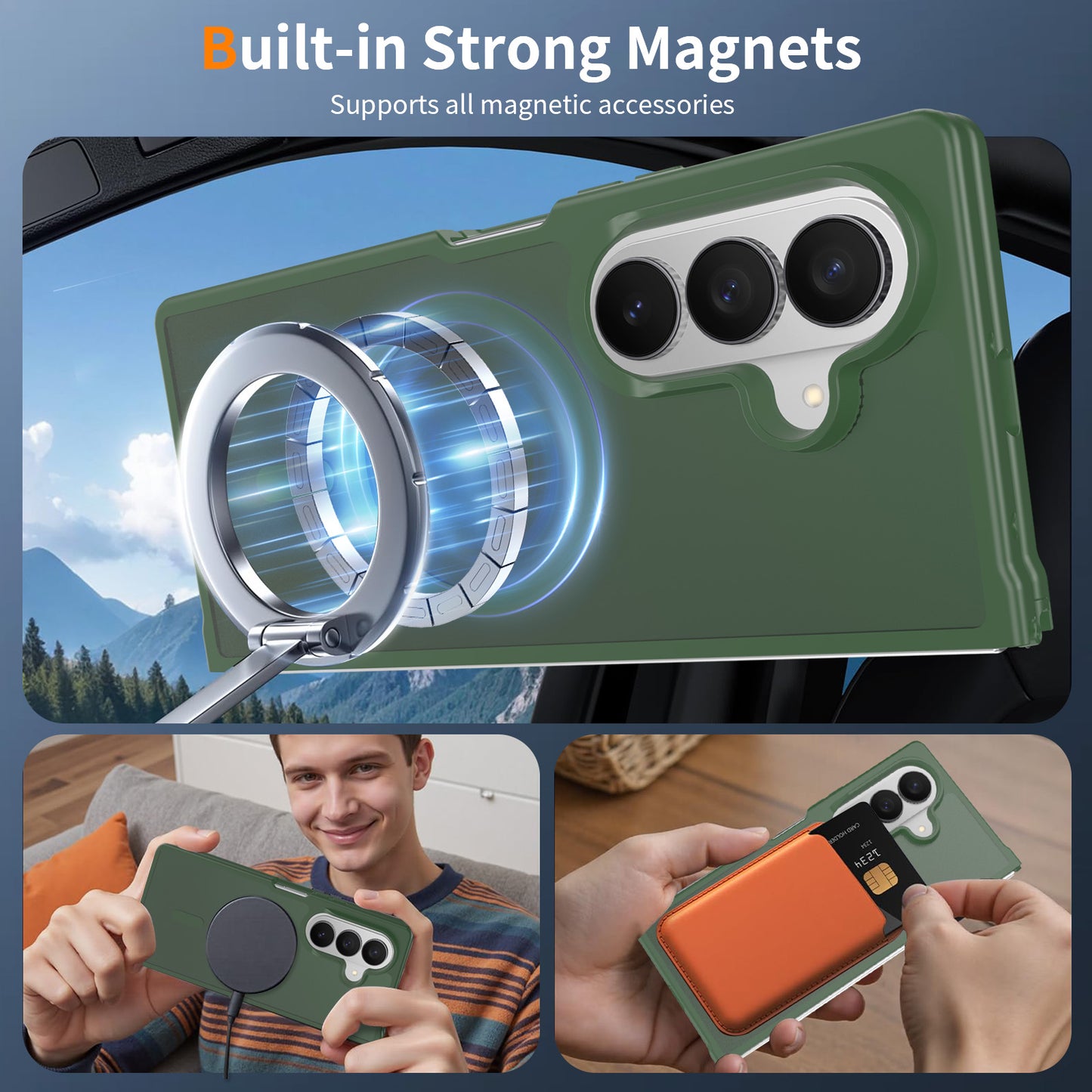 Magsafe Compatible Matte Case for Samsung Galaxy Z Fold 8 Ultra