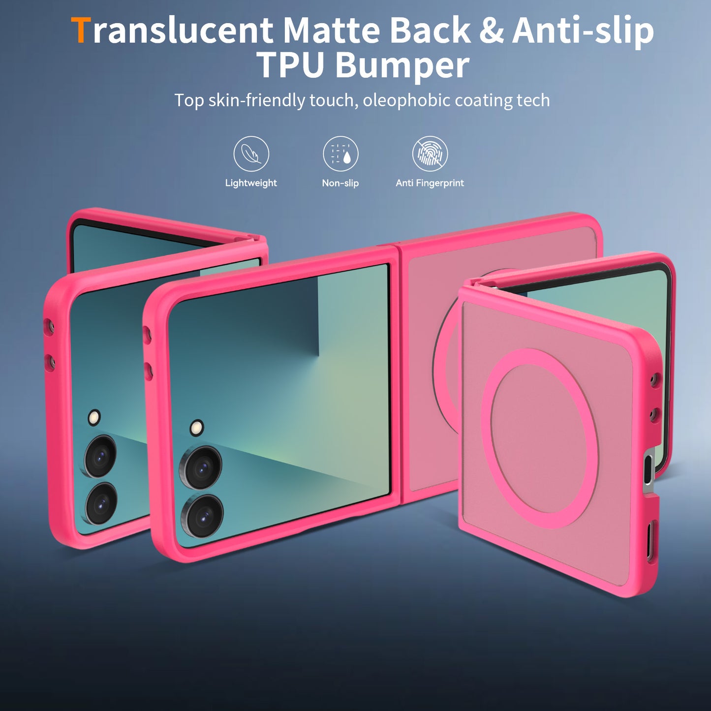 Magsafe Compatible Matte Case for Samsung Galaxy Z Flip 8