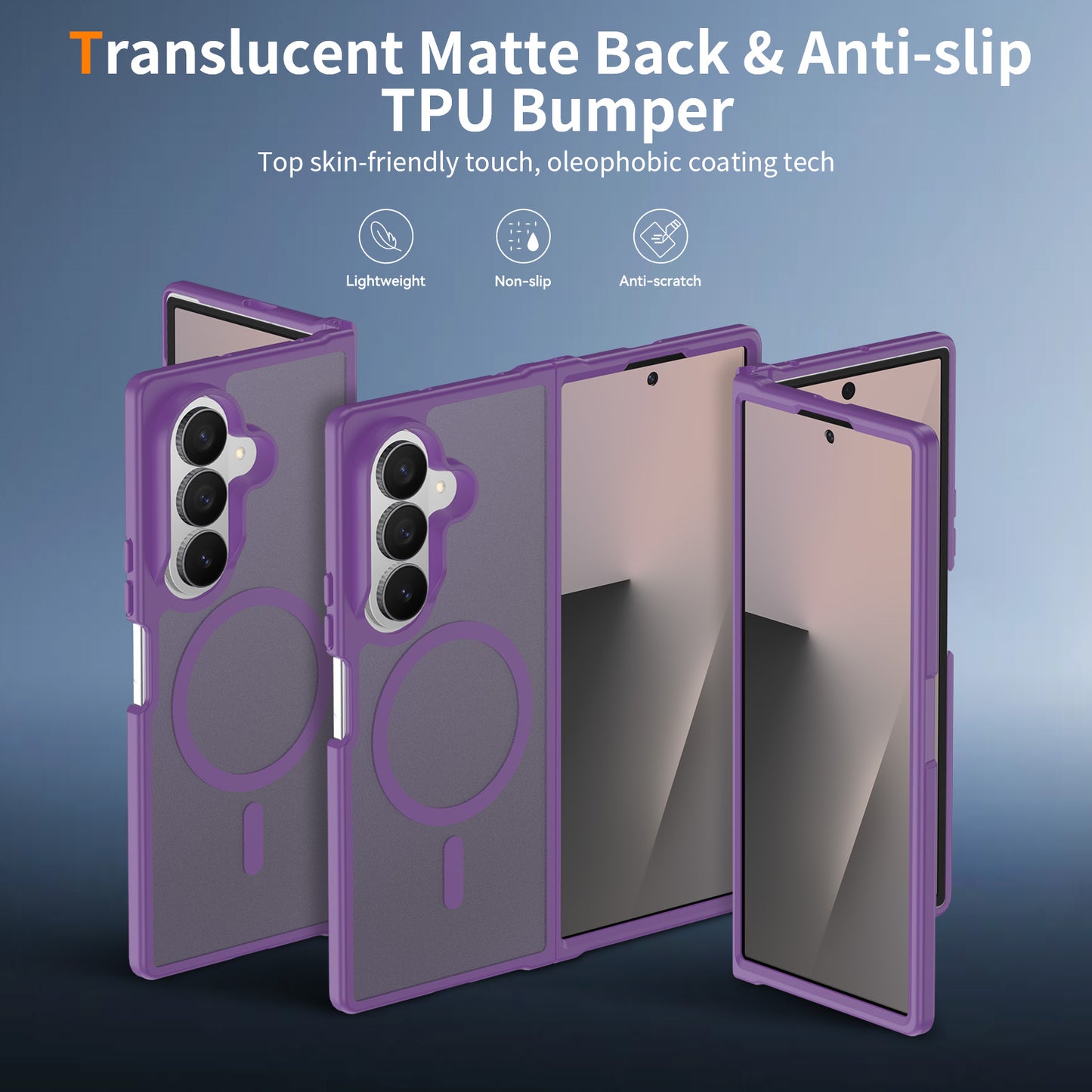 Magsafe Compatible Matte Case for Samsung Galaxy Z Fold 8 Ultra