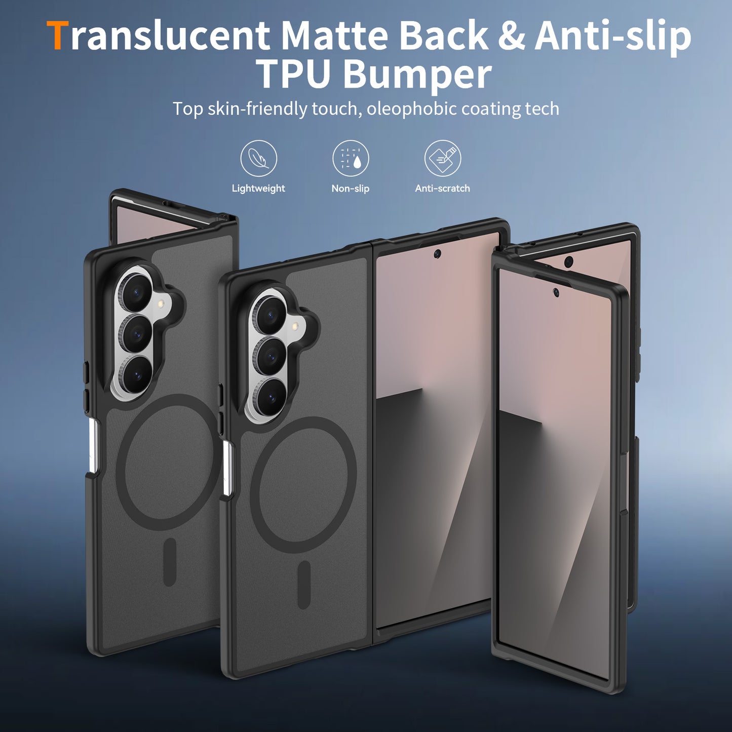 Magsafe Compatible Matte Case for Samsung Galaxy Z Fold 8 Ultra