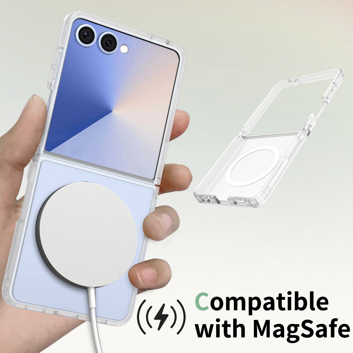 Magsafe Compatible Matte Case for Samsung Galaxy Z Flip 7
