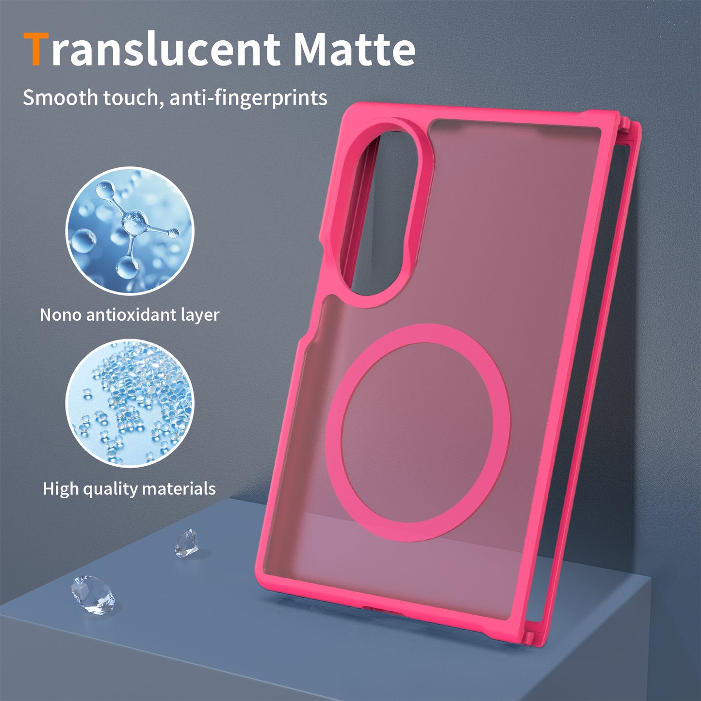 Magsafe Compatible Matte Case for Samsung Galaxy Z Fold 8