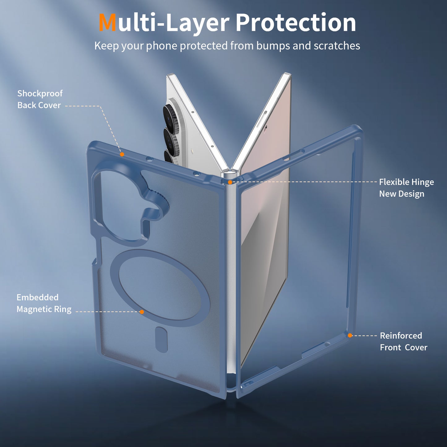 Magsafe Compatible Matte Case for Samsung Galaxy Z Fold 8 Ultra