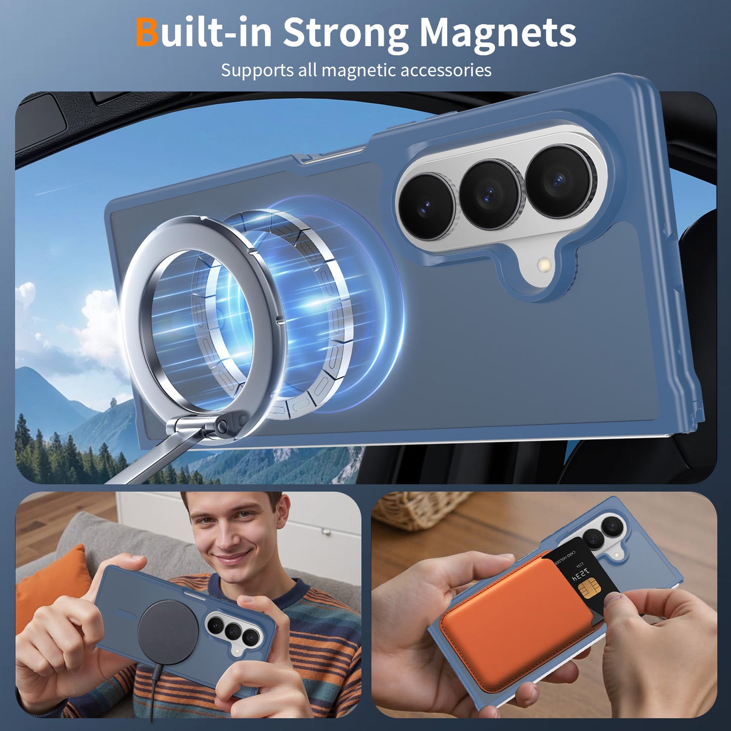 Magsafe Compatible Matte Case for Samsung Galaxy Z Fold 8 Ultra