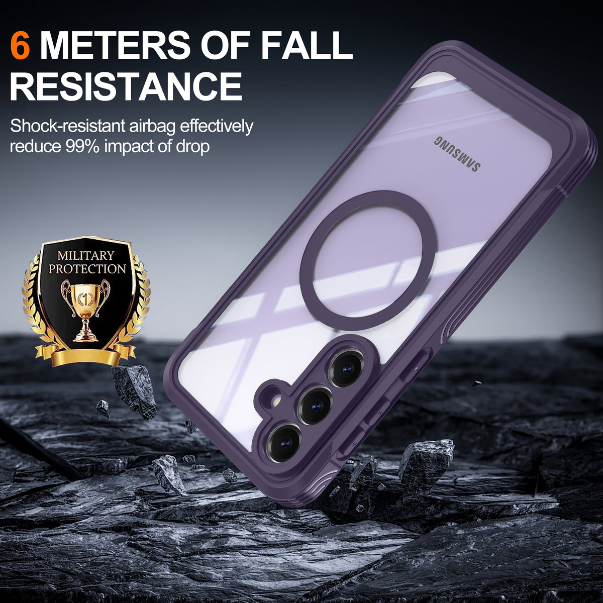 Heavy Duty 360 Protection Case for Samsung Galaxy S26 FE